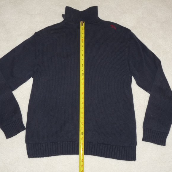 Volcom 1/4 Zip-Up Navy Heavy Pullover XL Extra Large Sweater - Picture 5 of 7